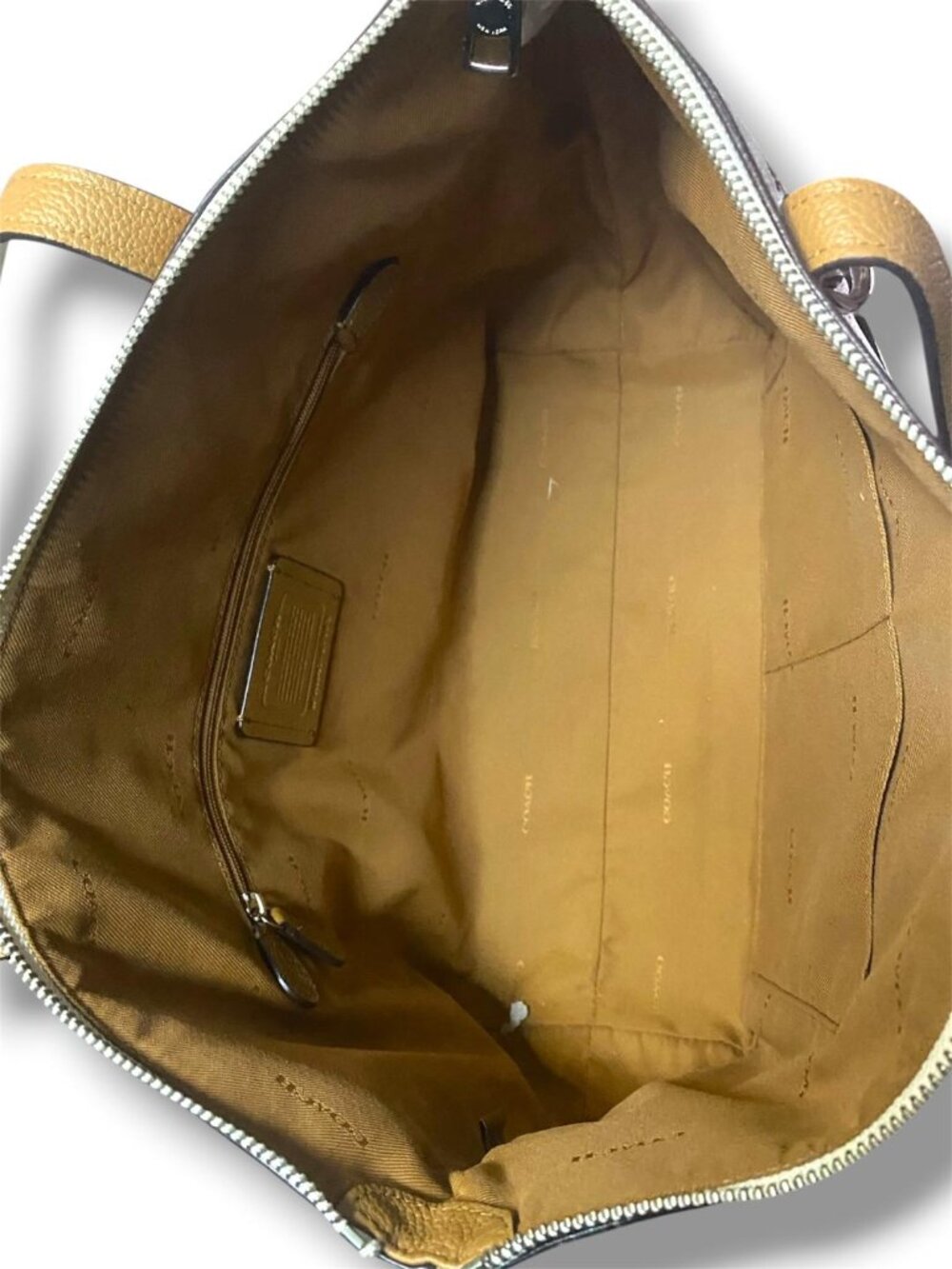 COACH -Taylor Tote With Floral Bloom Print Zip Tote Bag 27165 Chalk Multi - Picture 6 of 6